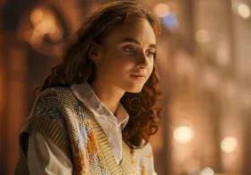 Lady in an old candlelit building