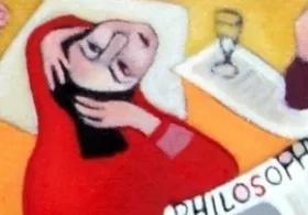 Philosophical literature painting. 