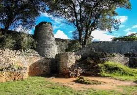 Great Zimbabwe is a medieval city in the south-eastern hills of Zimbabwe near Lake Mutirikwe and the town of Masvingo.