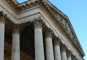 Old building with blue sky 