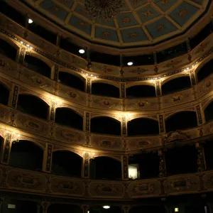 Inside the Manoel Theatre, located in Valletta, Malta
