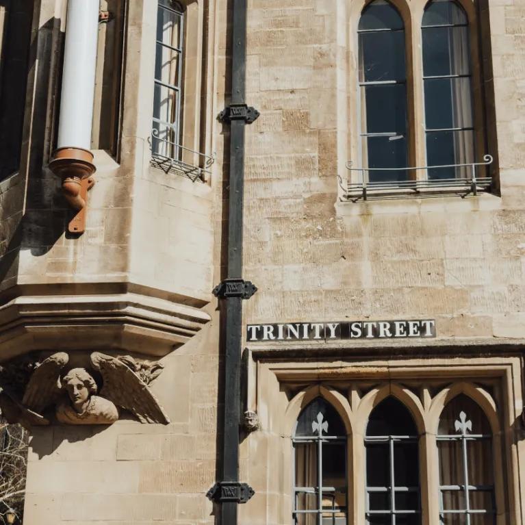 The corner of Trinity Street, Cambridge