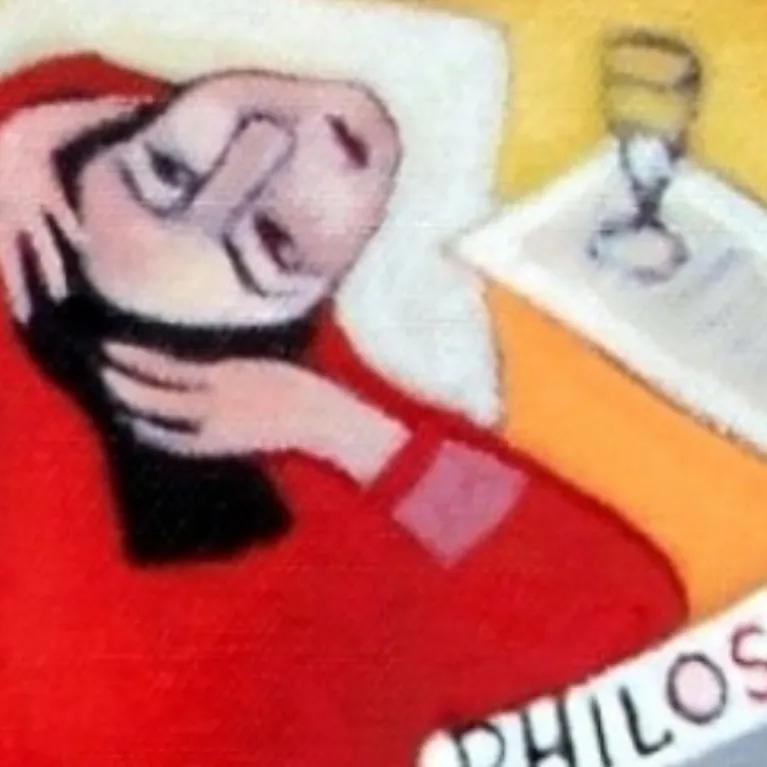 Philosophical literature painting. 