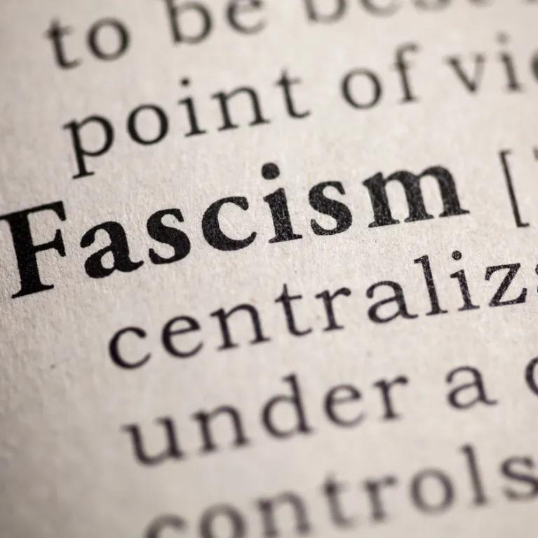 Fake Dictionary, Dictionary definition of the word fascism.