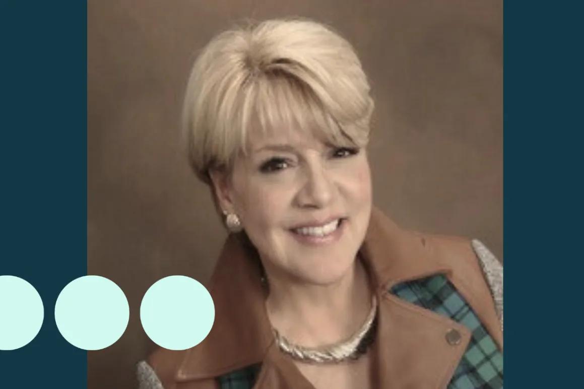 Blonde woman with short hair